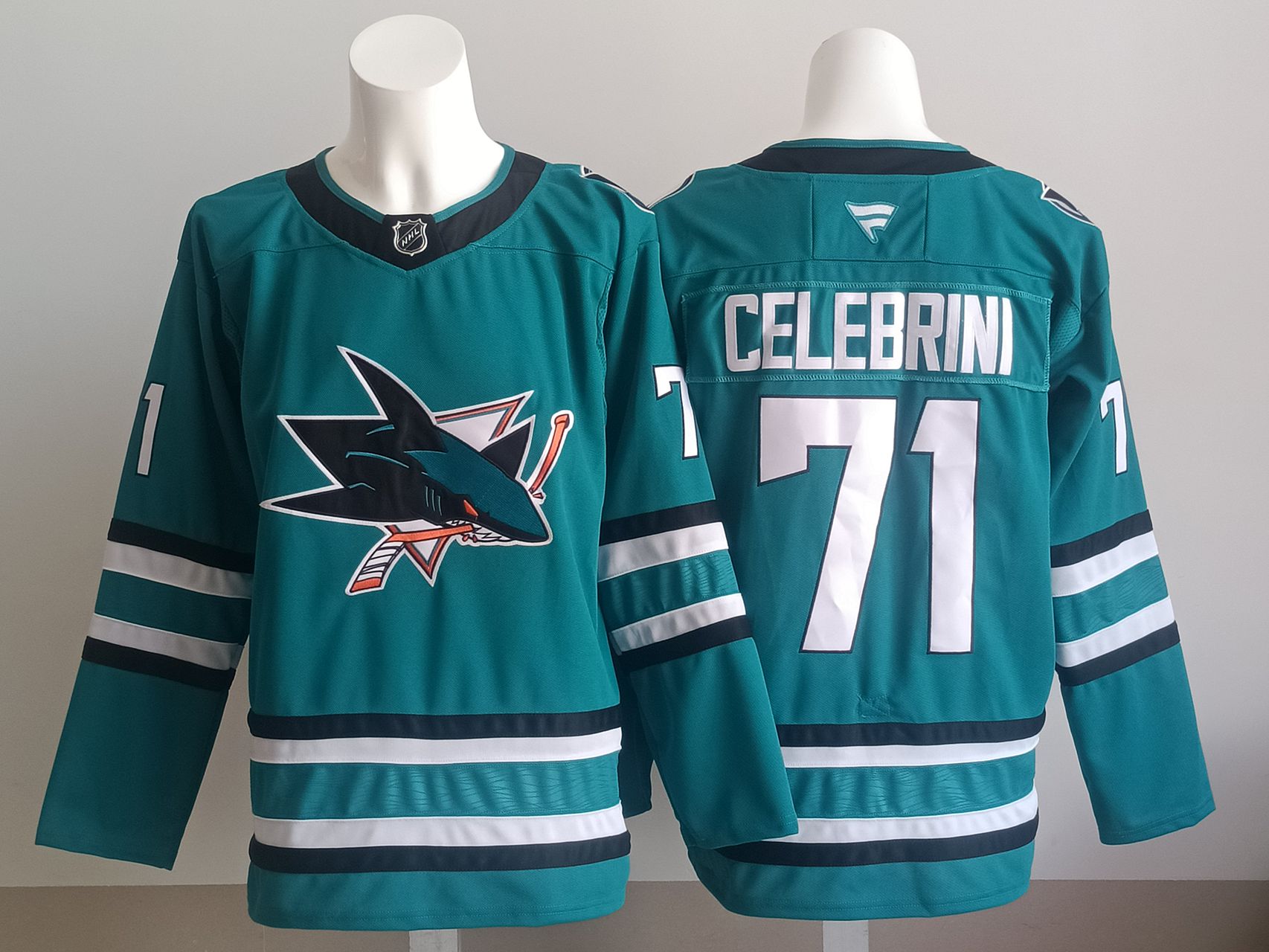 Men San Jose Sharks #71 Celebrini Green 2025 NHL Jersey style 001